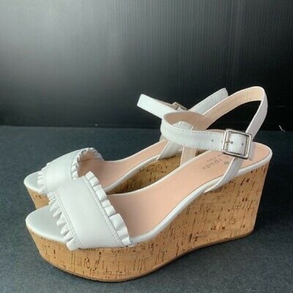 NWOB Kate Spade ♠️ Tomas Ruffle Sandals - Picture 2 of 8